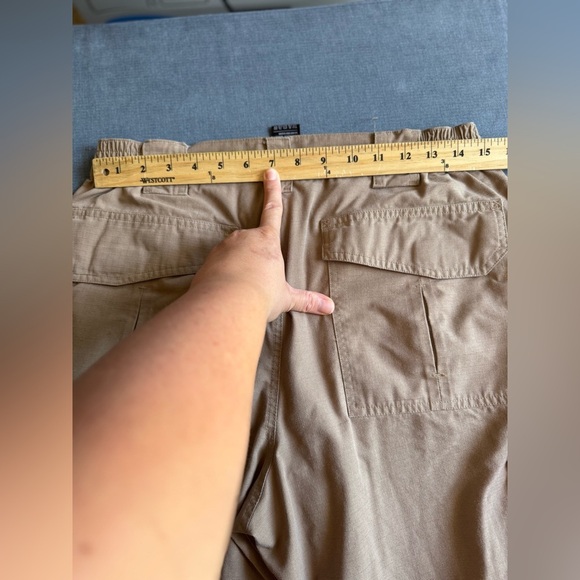 CQR Tactical Pants Mens SZ 34W/32L Coyote Ripstop Cargo Uniform Pockets Workwear - Picture 7 of 9